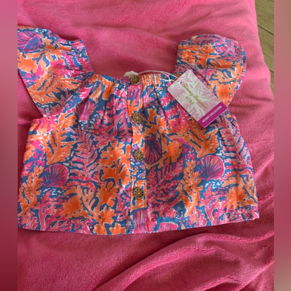 Colorful Kids Top Tommy Bahama resort size 5 nwt